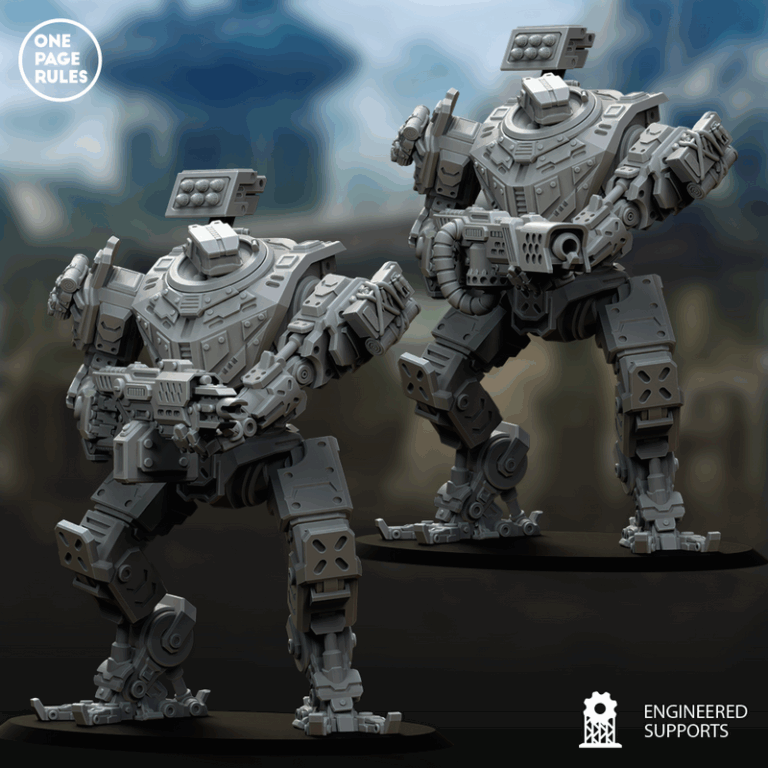人类防御部队 - 战术步行者 - 3D打印模型|Human Defence Force – Tactical Walker – 3D Print Model