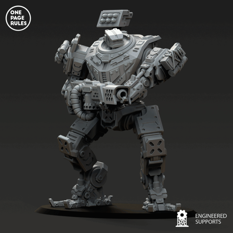 人类防御部队 - 战术步行者 - 3D打印模型|Human Defence Force – Tactical Walker – 3D Print Model