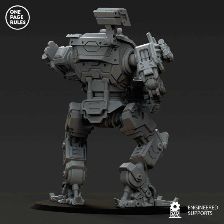 人类防御部队 - 战术步行者 - 3D打印模型|Human Defence Force – Tactical Walker – 3D Print Model