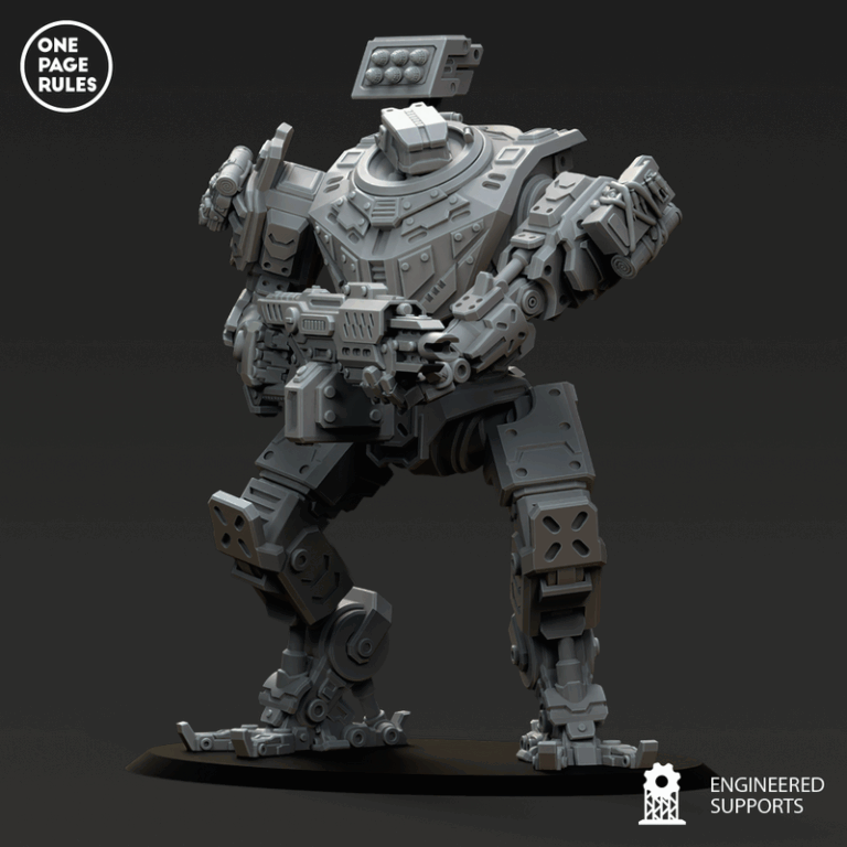 人类防御部队 - 战术步行者 - 3D打印模型|Human Defence Force – Tactical Walker – 3D Print Model