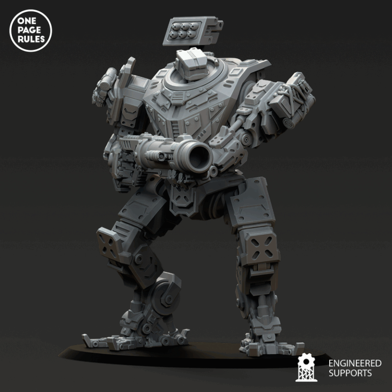 人类防御部队 - 战术步行者 - 3D打印模型|Human Defence Force – Tactical Walker – 3D Print Model