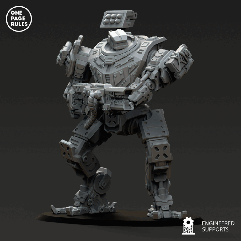 人类防御部队 - 战术步行者 - 3D打印模型|Human Defence Force – Tactical Walker – 3D Print Model