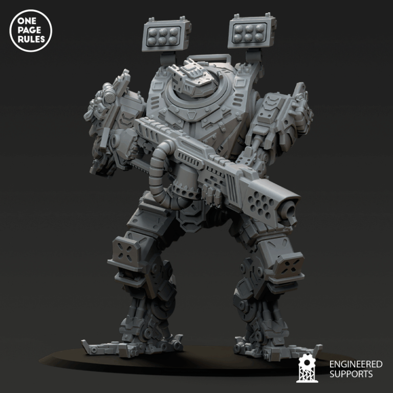 人类防卫部队 - 战术泰坦步行者 - 3D打印模型|Human Defence Force – Tactical Titan Walker – 3D Print Model