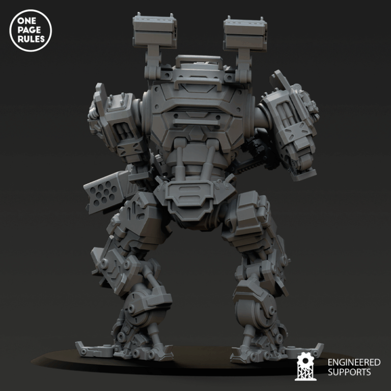 人类防卫部队 - 战术泰坦步行者 - 3D打印模型|Human Defence Force – Tactical Titan Walker – 3D Print Model