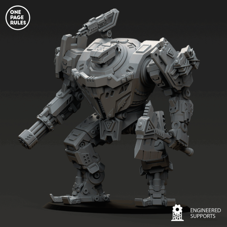 人类防御部队——战斗步行者——3D打印模型|Human Defence Force – Combat Walker – 3D Print Model