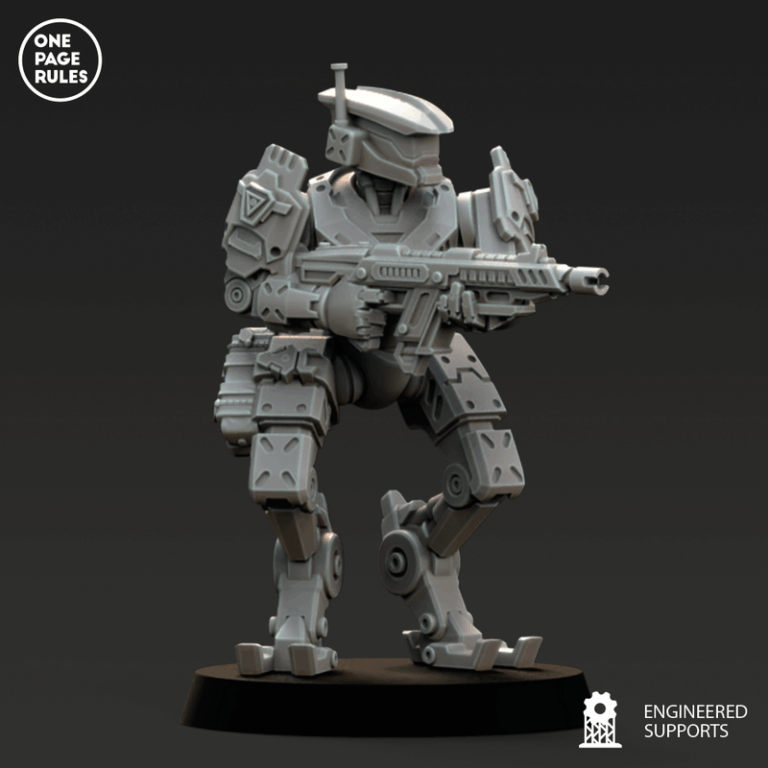 人类防御部队——格run机器人3D打印模型|Human Defence Force – GRUNT Robots – 3D Print Model