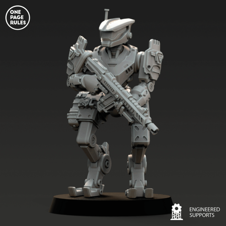 人类防御部队——格run机器人3D打印模型|Human Defence Force – GRUNT Robots – 3D Print Model