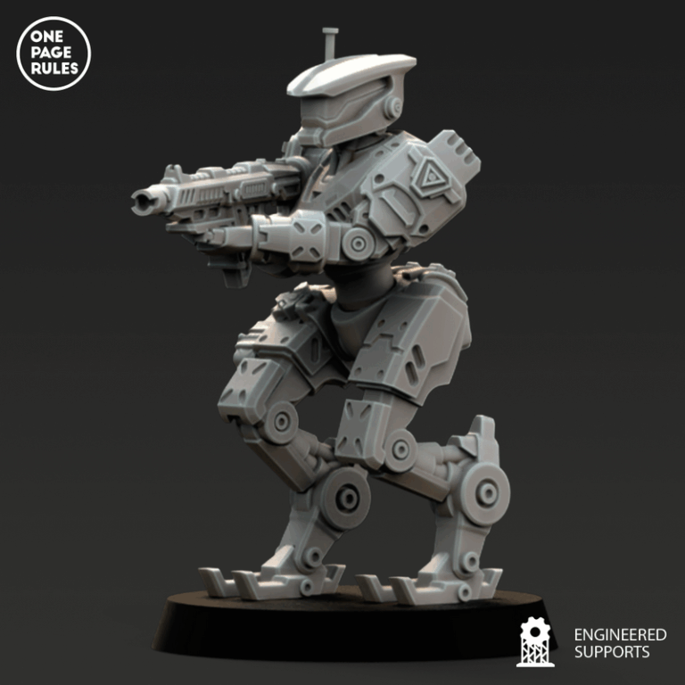 人类防御部队——格run机器人3D打印模型|Human Defence Force – GRUNT Robots – 3D Print Model