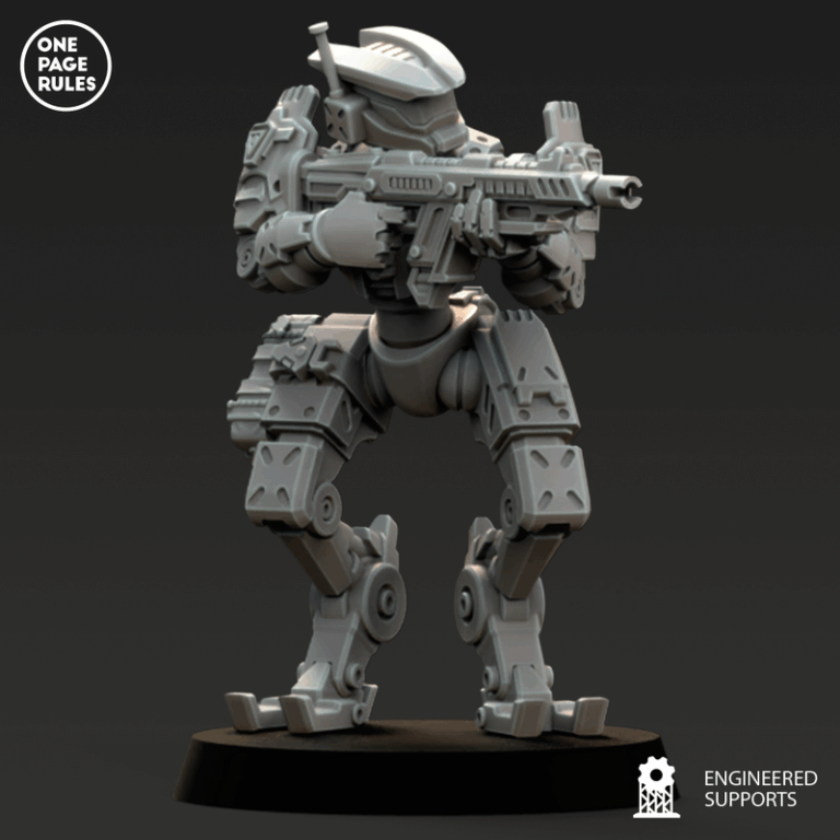 人类防御部队——格run机器人3D打印模型|Human Defence Force – GRUNT Robots – 3D Print Model