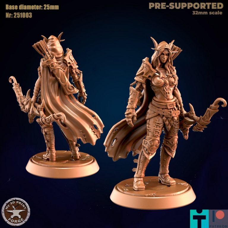 我的3D打印工坊——虚空精灵——3D打印模型|My 3D Print Forge – Void Elves – 3D Print Model