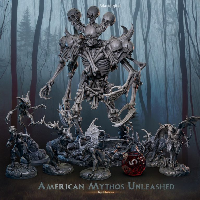 美国神话觉醒——3D打印模型|American Mythos Unleashed – 3D Print Model