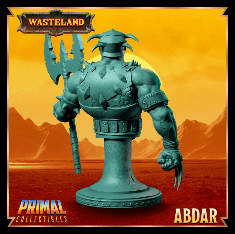 战士——阿巴尔·巴斯 3D打印模型|Warrior – Abdar Bust – 3D Print Model