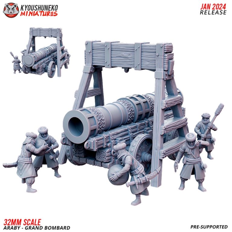 阿瑞巴军队第五卷 3D打印模型|Kyoushuneko Miniatures – January 2024 – Araby Army Vol.5 – 3D Print Model