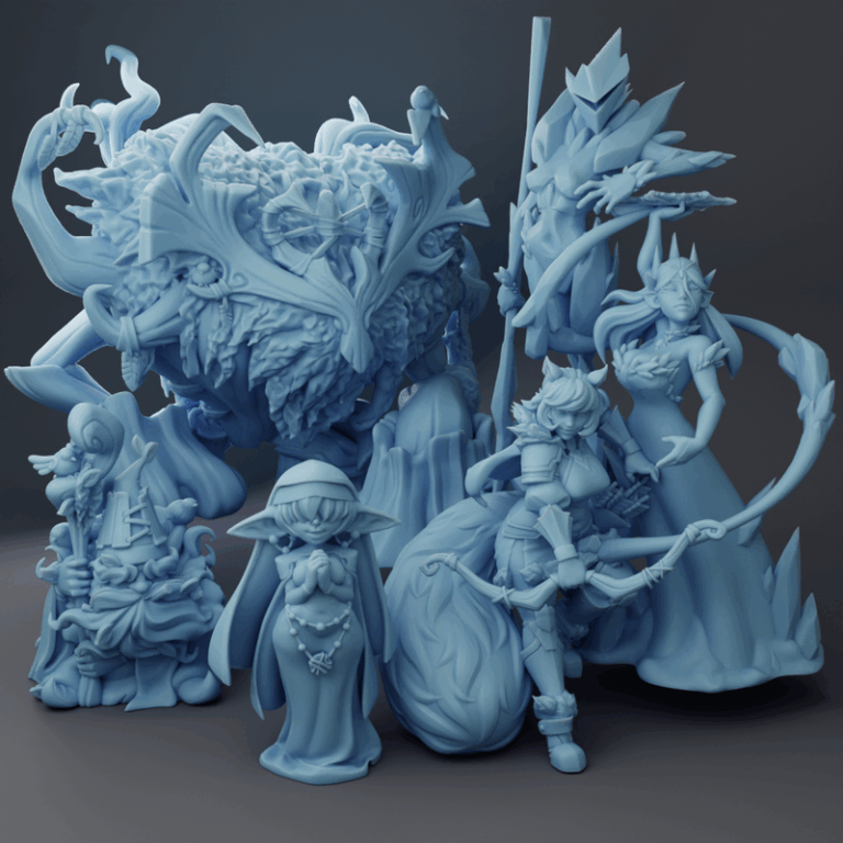 双女神迷你模型 2025年1月 3D打印版|Twin Goddess Miniatures January 2025 – 3D Print Model