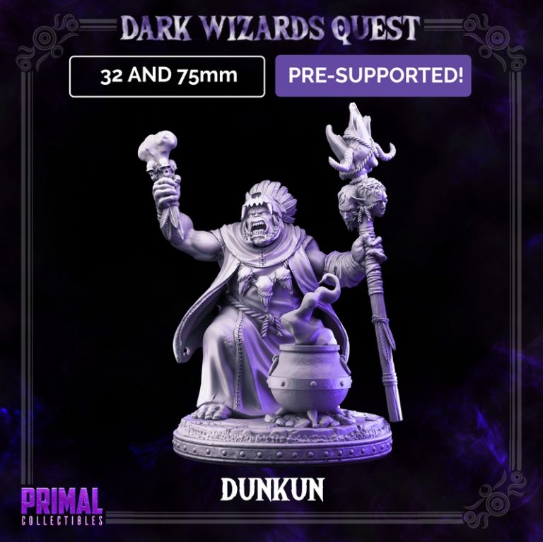 奥术萨满—— Dunkun 3D打印模型|Orc Shaman – Dunkun – 3D Print Model