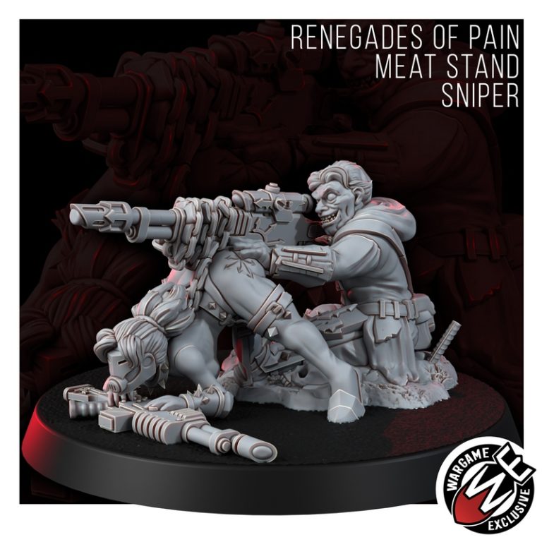 疼痛叛徒——肉摊狙击手 3D打印模型|Renegade of Pain – Meat Stand Sniper – 3D Print Model
