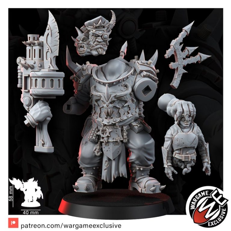 痛之叛逆者——奥格伦执行将军——3D打印模型|Renegade of Pain – Ogrun Execution General – 3D Print Model