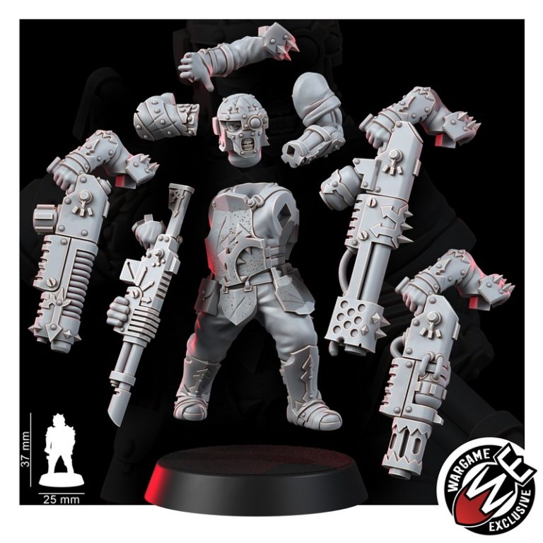 痛感叛逆者——军团推进——3D打印模型|Renegade of Pain – Regiment Advancing – 3D Print Model