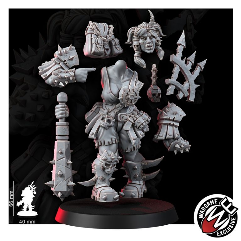 疼痛叛逆者——莫玛·奥格伦 3D打印模型|Renegade of Pain – Momma Ogruns – 3D Print Model