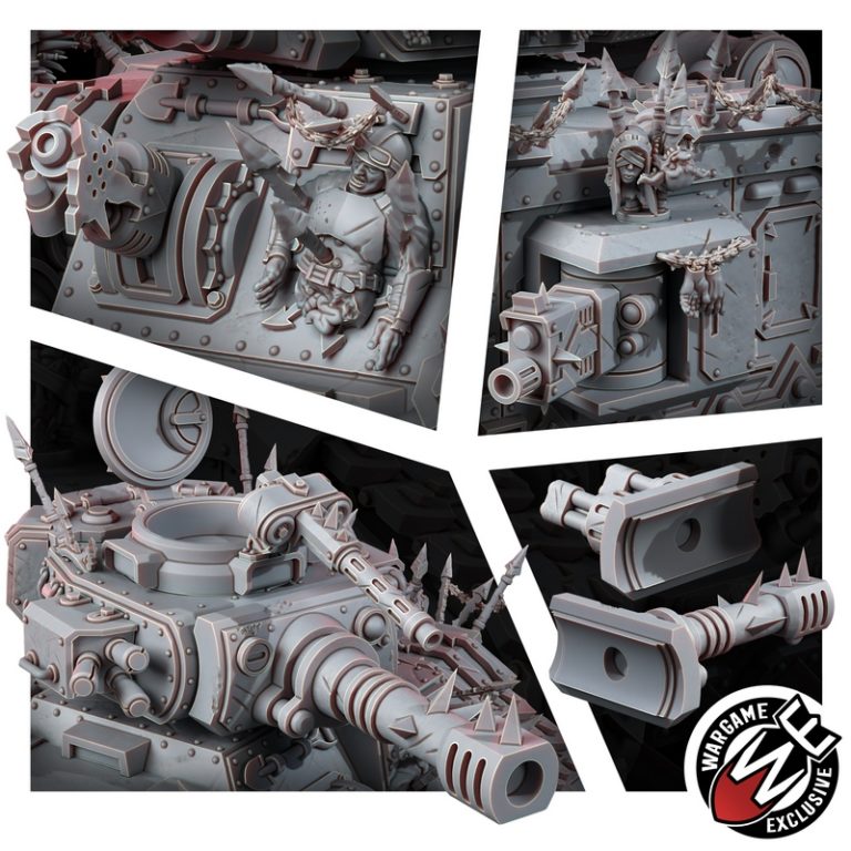 痛烈叛逆者——毁灭战车 3D打印模型|Renegade of Pain – Degrader Battle Tank – 3D Print Model