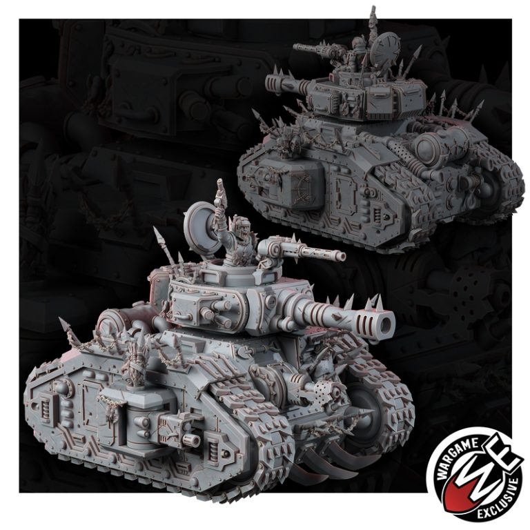 痛烈叛逆者——毁灭战车 3D打印模型|Renegade of Pain – Degrader Battle Tank – 3D Print Model