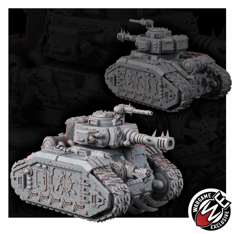 痛烈叛逆者——毁灭战车 3D打印模型|Renegade of Pain – Degrader Battle Tank – 3D Print Model