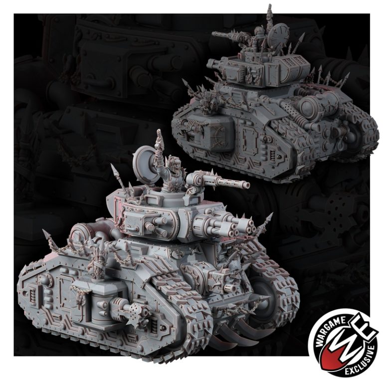 痛烈叛逆者——毁灭战车 3D打印模型|Renegade of Pain – Degrader Battle Tank – 3D Print Model