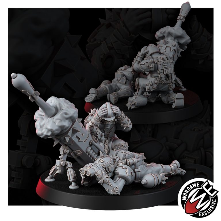 痛感叛逆者—— agony武器小队恐怖迫击炮 3D打印模型|Renegade of Pain – Agony Weapon Team Terrrifying Mortar – 3D Print Model