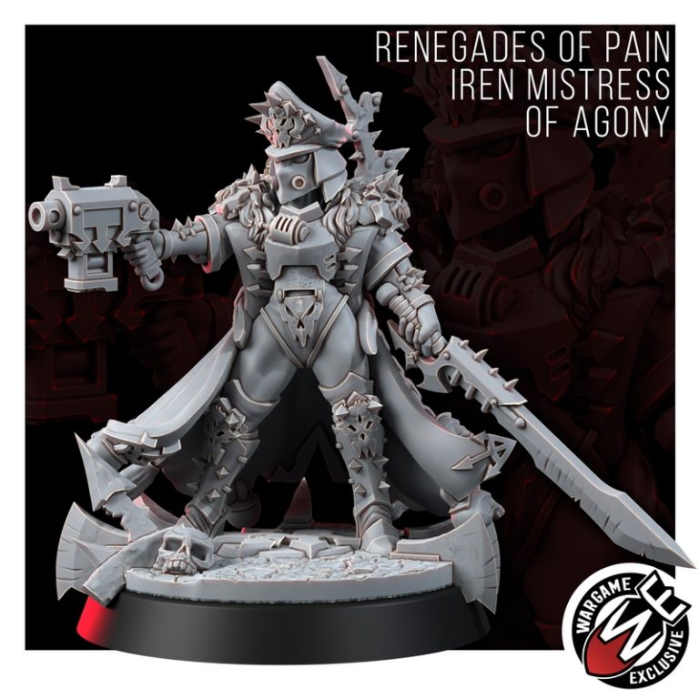 痛楚叛逆者——伊伦· agony 3D打印模型|Renegade of Pain – Iren Mistress of Agony – 3D Print Model