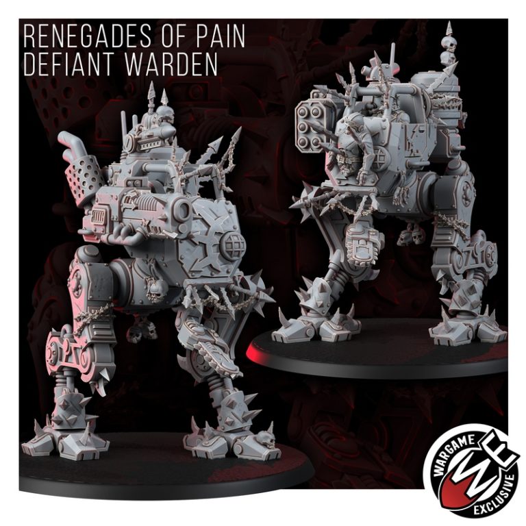 痛感叛徒——守卫者3D打印模型|Renegade of Pain – Defiant Warden – 3D Print Model
