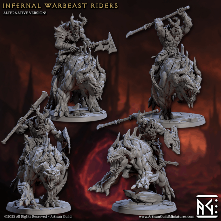 手工工匠协会 - 炼狱军团 - 3D打印模型套装|Artisan Guild – Infernal Legion Complete Set – 3D Print Model