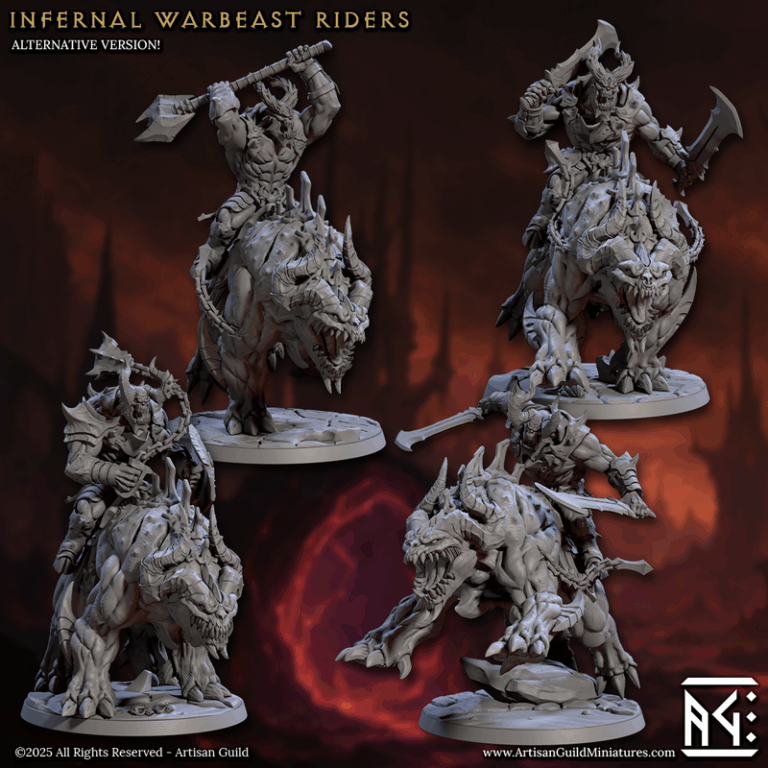 手工工匠协会 - 炼狱军团 - 3D打印模型套装|Artisan Guild – Infernal Legion Complete Set – 3D Print Model