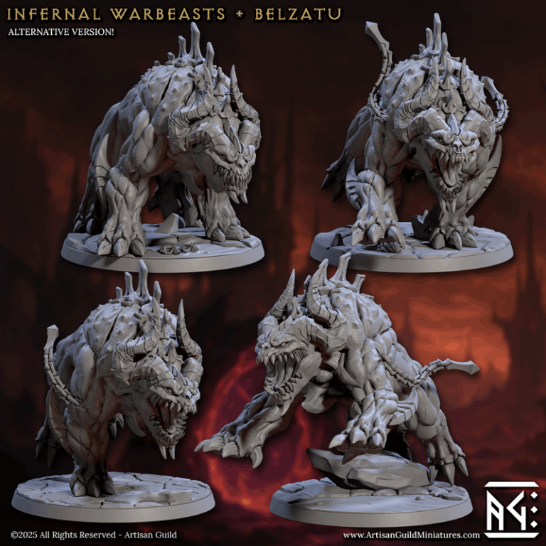 手工工匠协会 - 炼狱军团 - 3D打印模型套装|Artisan Guild – Infernal Legion Complete Set – 3D Print Model