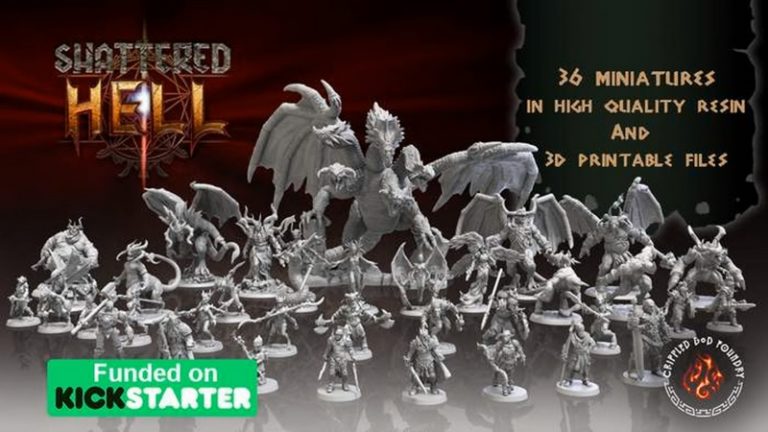 破碎地狱工厂3D打印模型|Crippled God Foundry – Shattered Hell Kickstarter – 3D Print Model