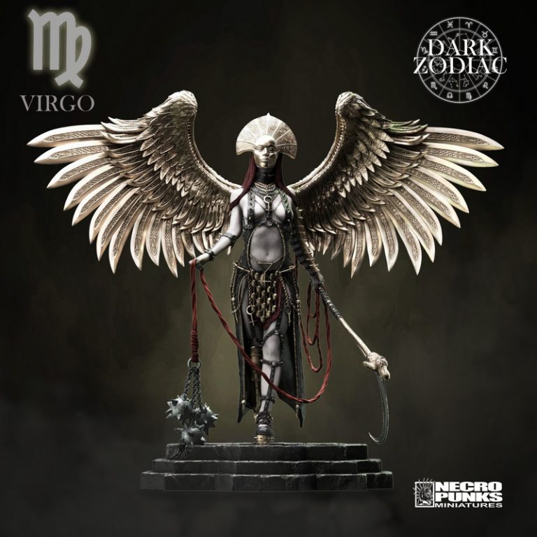 Necropunks星象系列——处女座3D打印迷你模型|Necropunks Miniatures – VIRGO – 3D Print Model