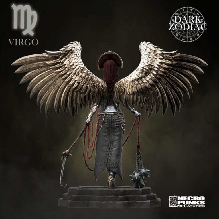 Necropunks星象系列——处女座3D打印迷你模型|Necropunks Miniatures – VIRGO – 3D Print Model