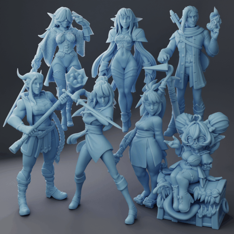 双女神——2025年9月3D打印模型|Twin Goddess – September 2025 – 3D Print Model
