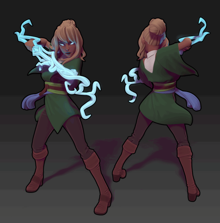 双女神——2025年9月3D打印模型|Twin Goddess – September 2025 – 3D Print Model