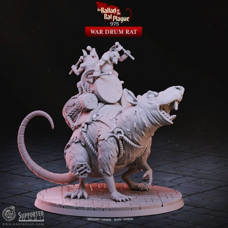 鼠疫之歌——3D打印模型集|Cast n Play – The Ballad of the Rat Plague Set – 3D Print Model