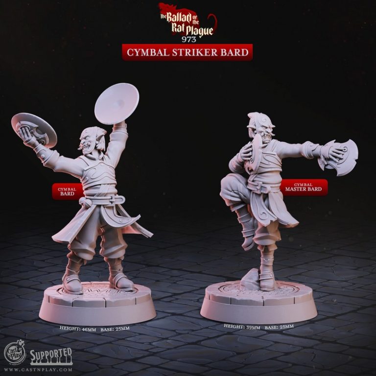 鼠疫之歌——3D打印模型集|Cast n Play – The Ballad of the Rat Plague Set – 3D Print Model