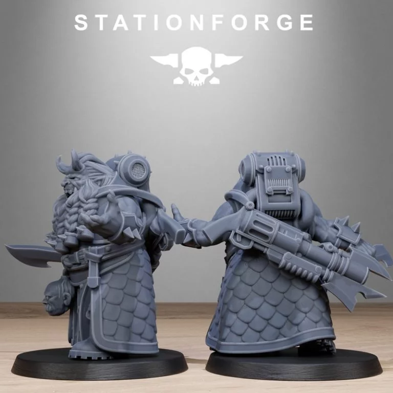 腐化守卫矮人——3D打印模型|Corrupted Guard Dwarves – 3D Print Model