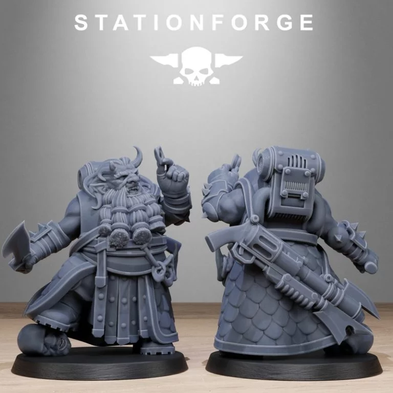腐化守卫矮人——3D打印模型|Corrupted Guard Dwarves – 3D Print Model