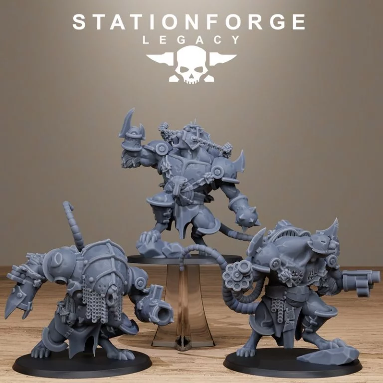 Rotfang巨鼠3D打印模型|Rotfang Mega Rats – 3D Print Model