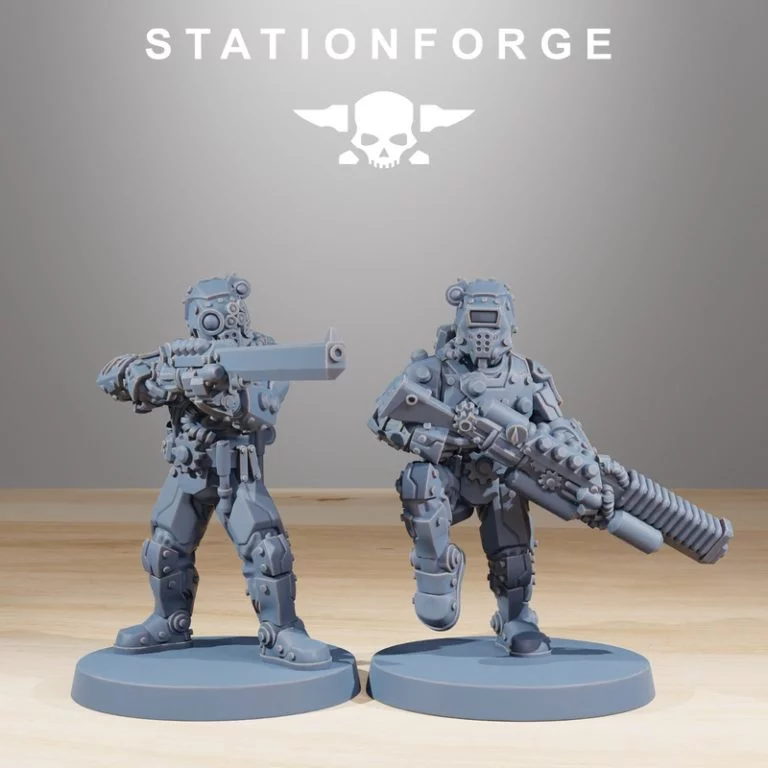 Station Forge——机甲巡逻队3D打印模型|Station Forge – Scavenger Security Patrol – 3D Print Model