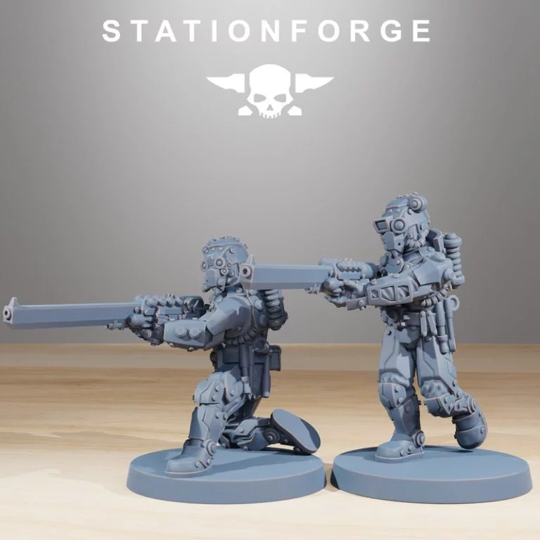 Station Forge——机甲巡逻队3D打印模型|Station Forge – Scavenger Security Patrol – 3D Print Model