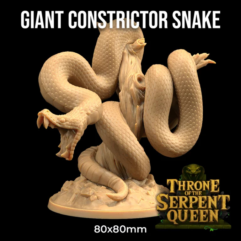 龙捕手旅舍——蛇后王座 3D打印模型|Dragon Trappers Lodge – Throne of The Serpent Queen – 3D Print Model