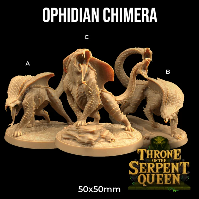 龙捕手旅舍——蛇后王座 3D打印模型|Dragon Trappers Lodge – Throne of The Serpent Queen – 3D Print Model