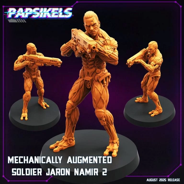 Papsikels迷你模型｜2025年赛博朋克部落系列｜3D打印可玩角色|Papsikels Miniatures – August 2025 Tribes – Cyberpunk Release – 3D Print Model