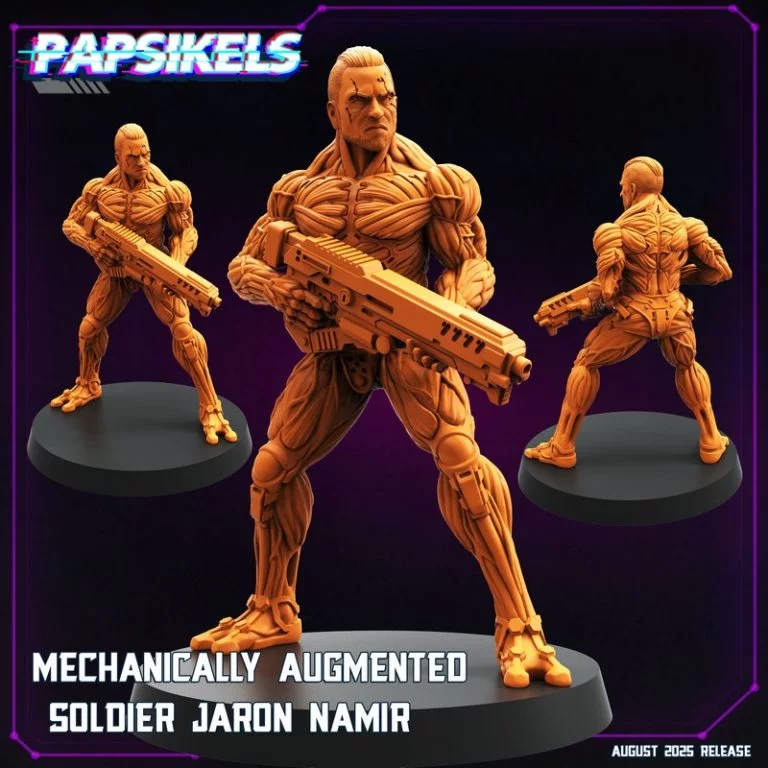 Papsikels迷你模型｜2025年赛博朋克部落系列｜3D打印可玩角色|Papsikels Miniatures – August 2025 Tribes – Cyberpunk Release – 3D Print Model