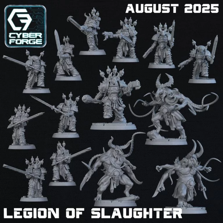 赛博工坊-2025年8月-3D打印模型：赛博朋克风格动漫游戏角色设计|Cyberforge – August 2025 – 3D Print Model